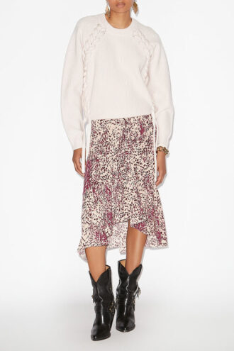 Noelia Ribbed and Braided Merinos Wool Sweater Noelia Ribbed and Braided Merinos Wool Sweater