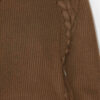 Noelia Ribbed and Braided Merinos Wool Sweater Noelia Ribbed and Braided Merinos Wool Sweater