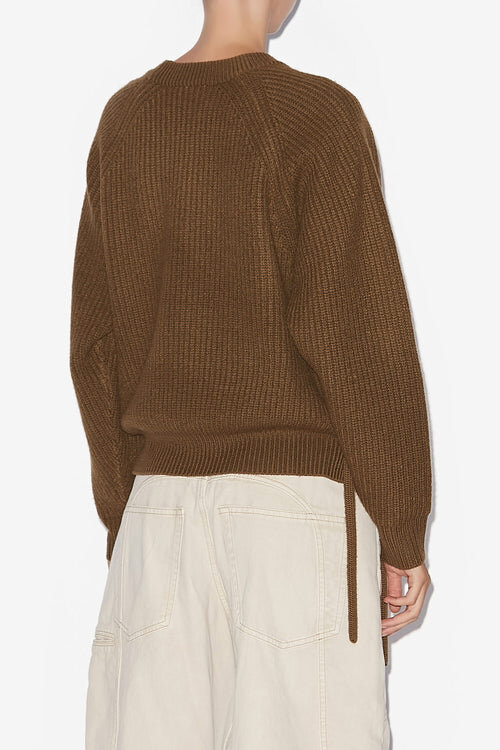 Noelia Ribbed and Braided Merinos Wool Sweater Noelia Ribbed and Braided Merinos Wool Sweater