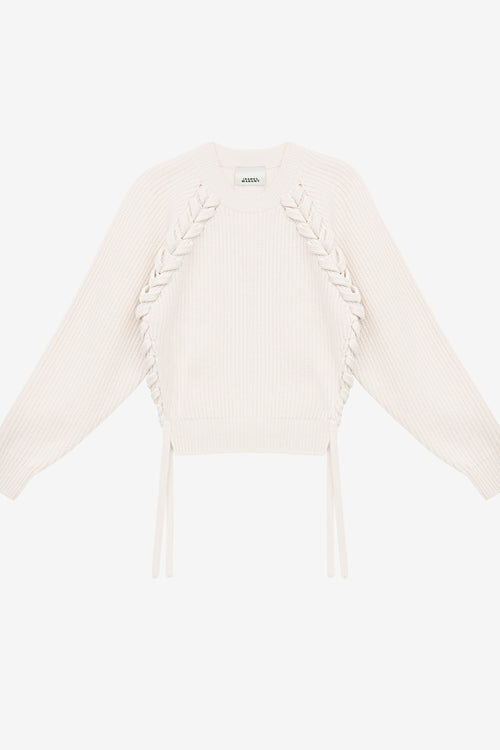 Noelia Ribbed and Braided Merinos Wool Sweater Noelia Ribbed and Braided Merinos Wool Sweater