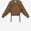 Noelia Ribbed and Braided Merinos Wool Sweater Noelia Ribbed and Braided Merinos Wool Sweater