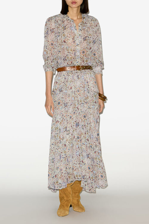 Noeline Printed Crepe Blouse Noeline Printed Crepe Blouse