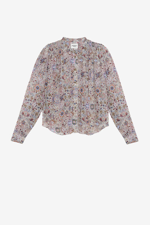 Noeline Printed Crepe Blouse Noeline Printed Crepe Blouse