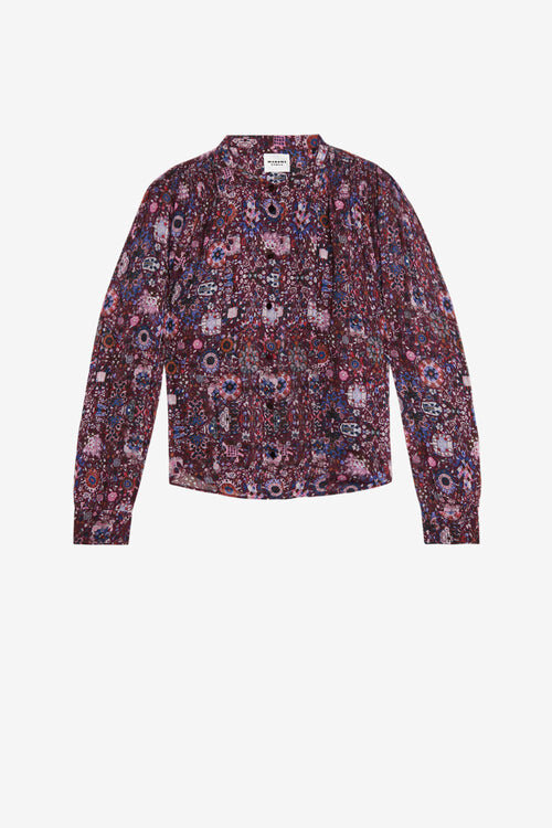 Noeline Printed Crepe Blouse Noeline Printed Crepe Blouse