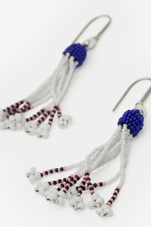 Nuna Beaded Pendant Earrings Nuna Beaded Pendant Earrings