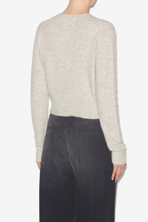 Oaka Cardigan in Plain-Colored Alpaca Knit Oaka Cardigan in Plain-Colored Alpaca Knit