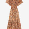 Odelia Long Printed Silk Dress Odelia Long Printed Silk Dress