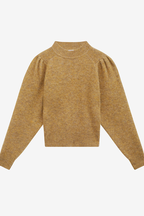 Onnie Sweater in Plain-Colored Alpaca Knit Onnie Sweater in Plain-Colored Alpaca Knit