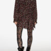 Ora Draped Silk Polka Dot Print Dress