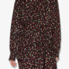 Ora Draped Silk Polka Dot Print Dress