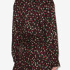 Ora Draped Silk Polka Dot Print Dress