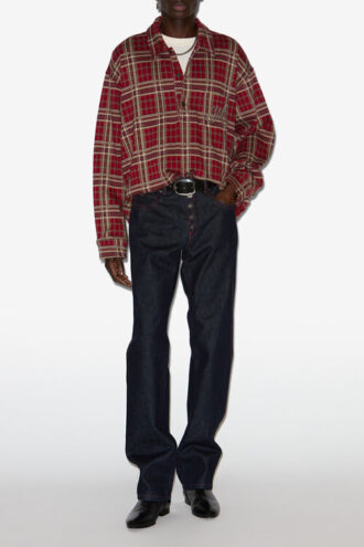 Orelien Plaid Print Shirt