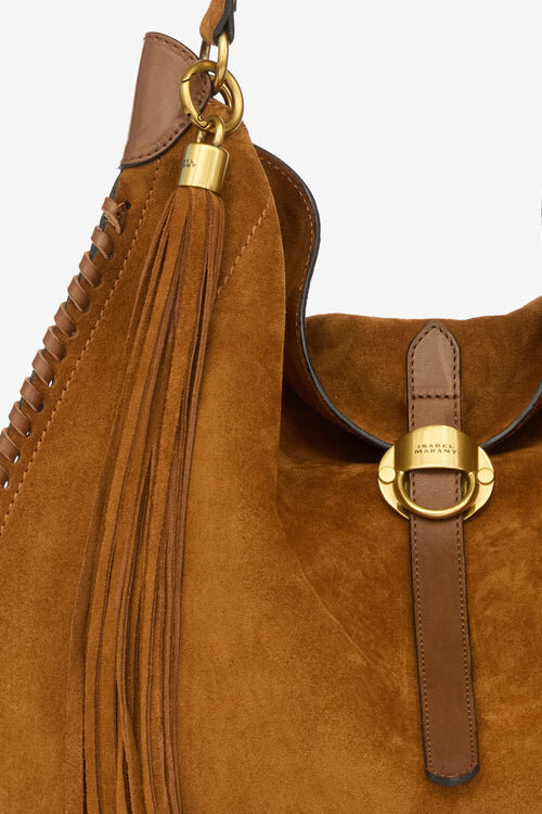 Oskan Hobo Folk Braided Suede Calfskin Leather Bag Oskan Hobo Folk Braided Suede Calfskin Leather Bag