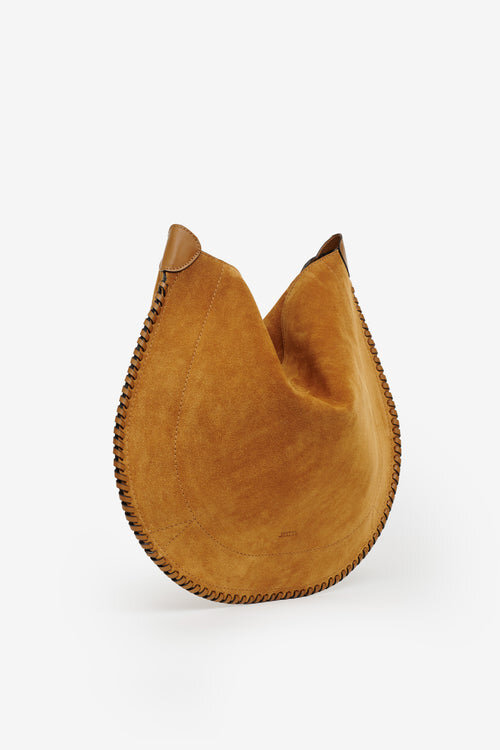 Oskan Hobo Soft Bag in Braided Suede Calfskin Leather Oskan Hobo Soft Bag in Braided Suede Calfskin Leather