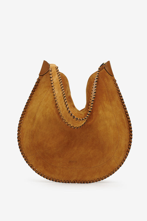 Oskan Hobo Soft Bag in Braided Suede Calfskin Leather Oskan Hobo Soft Bag in Braided Suede Calfskin Leather