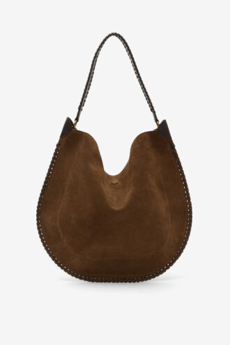 Oskan Hobo Soft Braided Suede Calfskin Leather Bag