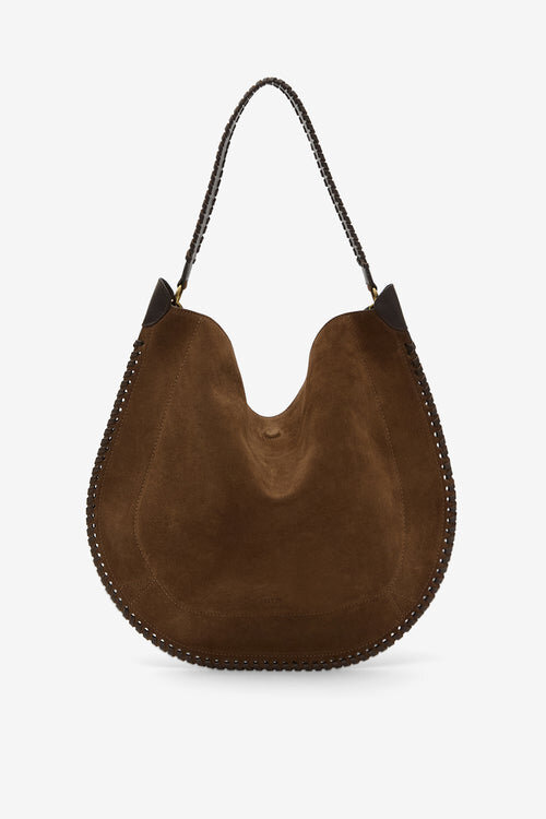 Oskan Hobo Soft Braided Suede Calfskin Leather Bag Oskan Hobo Soft Braided Suede Calfskin Leather Bag