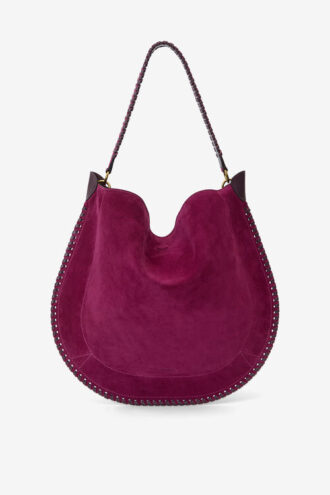 Oskan Hobo Soft Braided Suede Calfskin Leather Bag