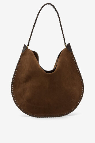 Oskan Hobo Soft Braided Suede Calfskin Leather Bag