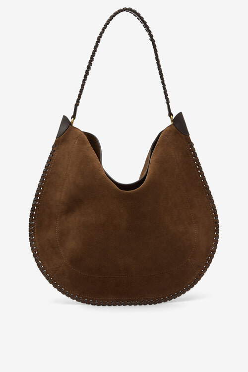 Oskan Hobo Soft Braided Suede Calfskin Leather Bag Oskan Hobo Soft Braided Suede Calfskin Leather Bag