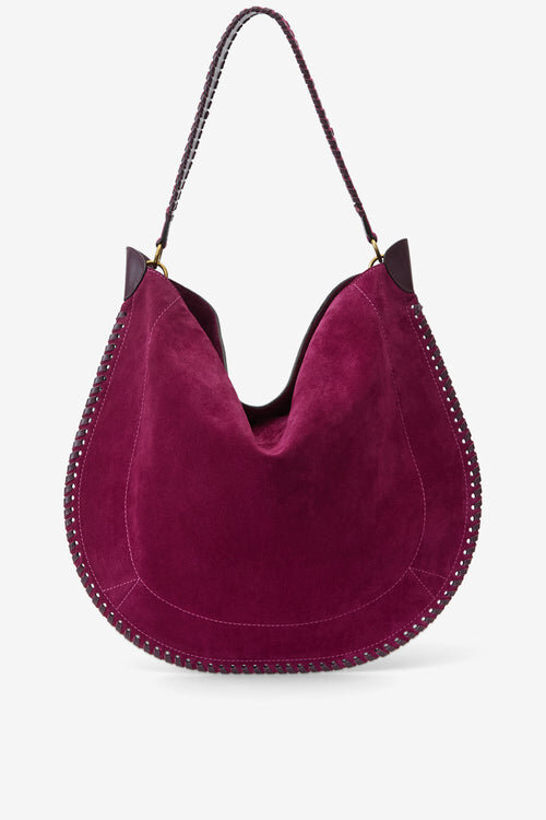 Oskan Hobo Soft Braided Suede Calfskin Leather Bag Oskan Hobo Soft Braided Suede Calfskin Leather Bag