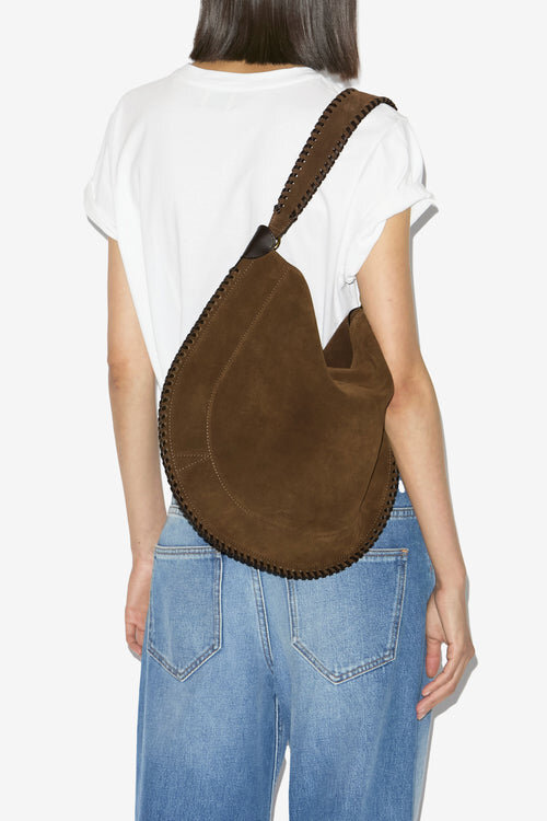 Oskan Hobo Soft Braided Suede Calfskin Leather Bag Oskan Hobo Soft Braided Suede Calfskin Leather Bag