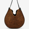 Oskan Hobo Soft Printed Suede Calfskin Leather Bag Oskan Hobo Soft Printed Suede Calfskin Leather Bag