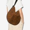 Oskan Hobo Soft Printed Suede Calfskin Leather Bag Oskan Hobo Soft Printed Suede Calfskin Leather Bag