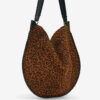 Oskan Hobo Soft Printed Suede Calfskin Leather Bag Oskan Hobo Soft Printed Suede Calfskin Leather Bag
