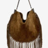 Oskan Hobo Soft Suede Calfskin Leather Bag Oskan Hobo Soft Suede Calfskin Leather Bag