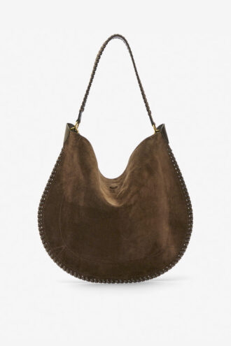 Oskan Hobo Soft Suede Calfskin Leather Bag