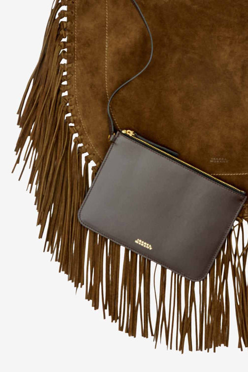 Oskan Hobo Soft Suede Calfskin Leather Bag Oskan Hobo Soft Suede Calfskin Leather Bag
