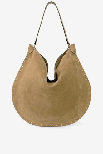 Oskan Hobo Soft Suede Calfskin Leather Bag