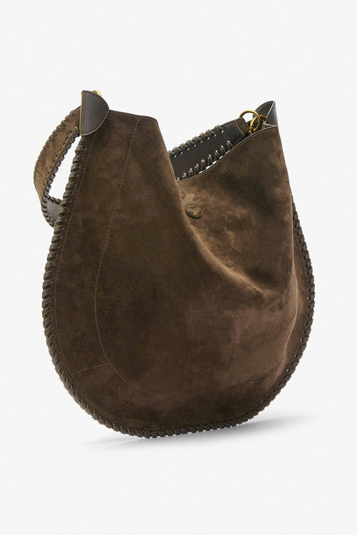 Oskan Hobo Soft Suede Calfskin Leather Bag Oskan Hobo Soft Suede Calfskin Leather Bag