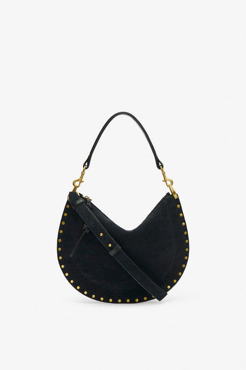 Oskan Hobo Soft Zip Braided Suede Calfskin Leather Handbag Oskan Hobo Soft Zip Braided Suede Calfskin Leather Handbag