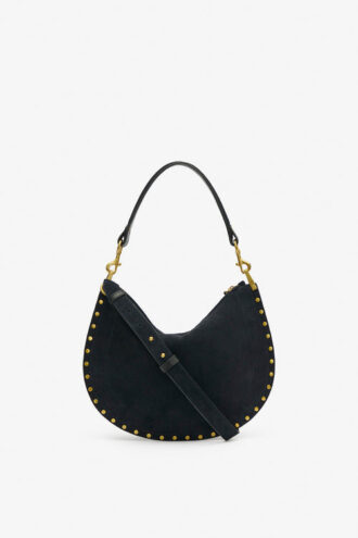 Oskan Hobo Soft Zip Braided Suede Calfskin Leather Handbag