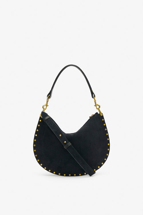Oskan Hobo Soft Zip Braided Suede Calfskin Leather Handbag Oskan Hobo Soft Zip Braided Suede Calfskin Leather Handbag