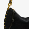 Oskan Hobo Soft Zip Braided Suede Calfskin Leather Handbag Oskan Hobo Soft Zip Braided Suede Calfskin Leather Handbag