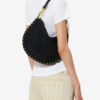 Oskan Hobo Soft Zip Braided Suede Calfskin Leather Handbag Oskan Hobo Soft Zip Braided Suede Calfskin Leather Handbag
