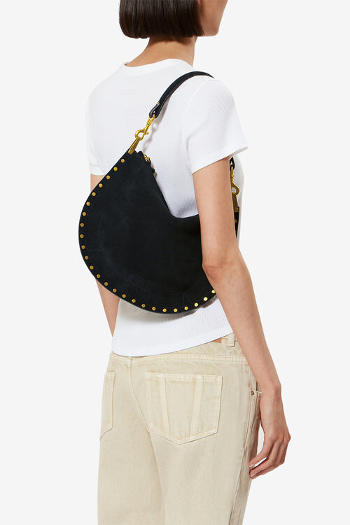 Oskan Hobo Soft Zip Braided Suede Calfskin Leather Handbag Oskan Hobo Soft Zip Braided Suede Calfskin Leather Handbag