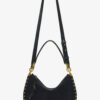 Oskan Hobo Soft Zip Braided Suede Calfskin Leather Handbag Oskan Hobo Soft Zip Braided Suede Calfskin Leather Handbag