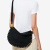 Oskan Hobo Soft Zip Braided Suede Calfskin Leather Handbag Oskan Hobo Soft Zip Braided Suede Calfskin Leather Handbag