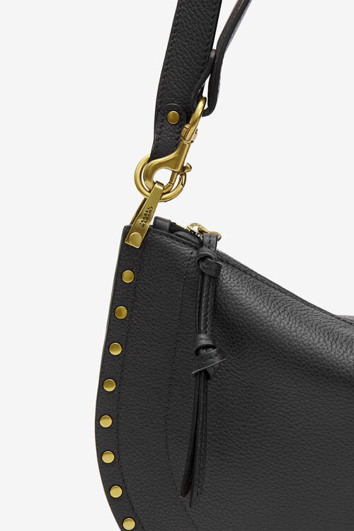 Oskan Hobo Soft Zip Grained Calfskin Leather Handbag Oskan Hobo Soft Zip Grained Calfskin Leather Handbag