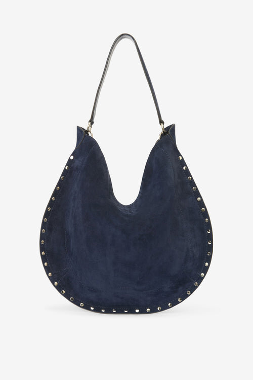 Oskan Hobo Soft Zip Suede Calfskin Leather Handbag Oskan Hobo Soft Zip Suede Calfskin Leather Handbag