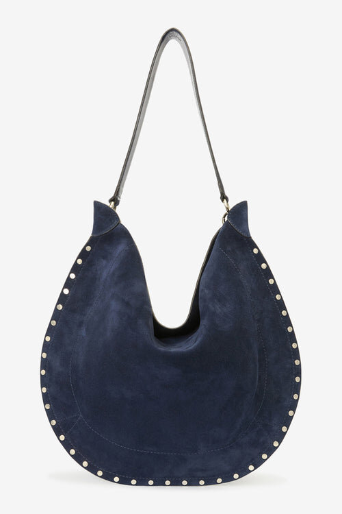 Oskan Hobo Soft Zip Suede Calfskin Leather Handbag Oskan Hobo Soft Zip Suede Calfskin Leather Handbag