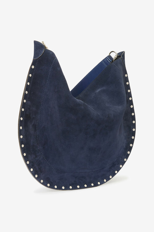 Oskan Hobo Soft Zip Suede Calfskin Leather Handbag Oskan Hobo Soft Zip Suede Calfskin Leather Handbag