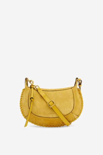Oskan Moon Braided Suede Calfskin Leather Handbag