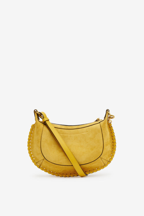 Oskan Moon Braided Suede Calfskin Leather Handbag Oskan Moon Braided Suede Calfskin Leather Handbag
