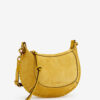 Oskan Moon Braided Suede Calfskin Leather Handbag Oskan Moon Braided Suede Calfskin Leather Handbag