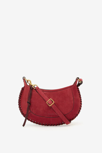 Oskan Moon Braided Suede Calfskin Leather Shoulder Bag